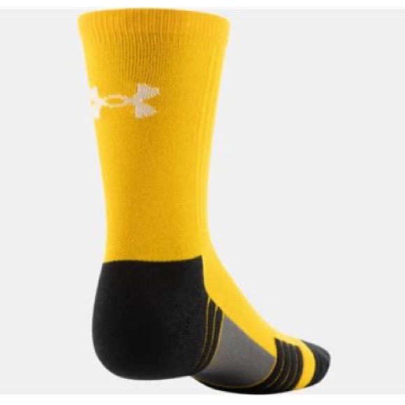 UNDER ARMOUR UA Team Cushioned Crew - STEELTOWN YELLOW - Picture 2 of 3